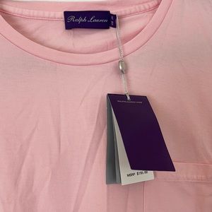 Men’s Ralph Lauren pink pocketed t shirt